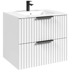 Badplaats Badkamermeubel set delta 60 cm - badmeubel met wastafel
