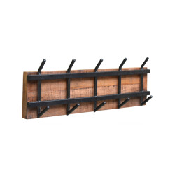 Brix kapstok gabi mangohout en gecoat staal 12,5x70x25