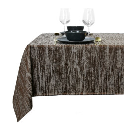 Unique Living tafelkleed neomi 145x300cm rocky brown