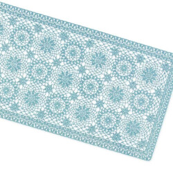 Unique Living tafelloper amira vinyl 40x150cm sage
