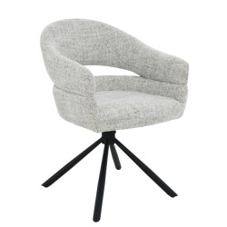 Livingfurn eetkamerstoel linn bisque oasis set van 2 62x58x85cm