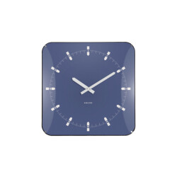 Karlsson wandklok sucinto dome vierkant navy blue