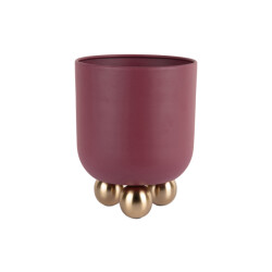 Present Time bloempot estilo small bordeaux