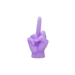 House Vitamin Candle -middle finger wax lilac 310gram 10x9x17cm