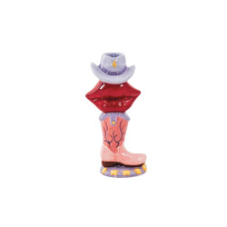 House Vitamin Candle holder- boot/ lip/hat pink/ red/ lilac-10x8x20 cm