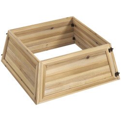 Homcom Kerstboomrok 65 x 65 cm kerstboommand van vuren bruin