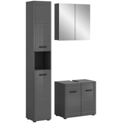 Furnilux Zachte badkamercombinatie hoogglans mdf tz nb