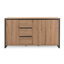 CaliCosy Dressoir met 3 deuren en 3 lades l160 cm denver