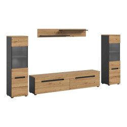 Furnilux Canu woonkamercombinatie inclusief verlichting staand-hangend artisan nb