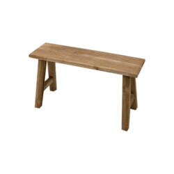 Vtw Living Houten bankje rustiek teakhout hout 90 cm