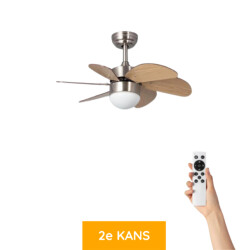 Ventiluxe (tweede kans) plafondventilator barend met verlichting Ø81cm 6 snelheden-
