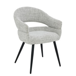 Livingfurn eetkamerstoel megan bisque oasis set van 2 62x58x85cm