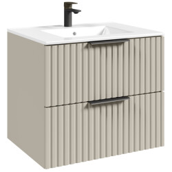 Badplaats Badkamermeubel set delta 60 cm - badmeubel met wastafel
