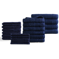 Phlox Handdoeken 22 delig set supreme oeko-tex made in green 600 g/m2 zacht