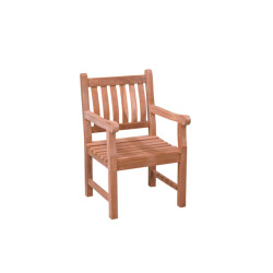 Livingfurn tuinstoel patrick 5 cm 60x60x60 cm teakhout