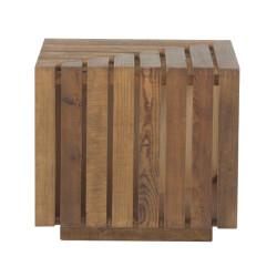 Signature Bijzettafel van massief hout met zijdelingse nis l50 x h45cm soto