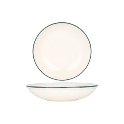 Rinart Diepbord green edge porselein 23 cm (900cc) set van 6