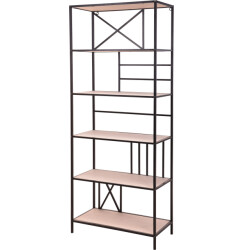 4livingz Wandrek napoli recht stevig industrieel wandrek 173x74x70 cm