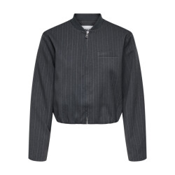 Only onlaggie life l/s pinstripe bomber 15353558 dark grey melange
