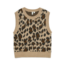 Vero Moda vmleila sl o-neck vest btq 10336933 silver mink