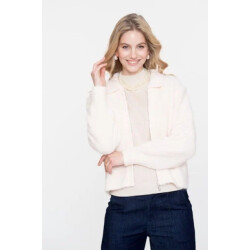 Geisha 54575-29 010 cardigan with collar off-white