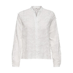 Only Onlcarmen fr ls 3d emb shirt wvn cs off-white