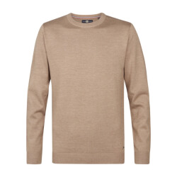 Petrol Industries Men knitwear round neck basic camel