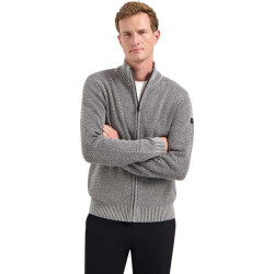 No Excess Cardigan 2 coloured melange grey melange