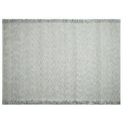 Velaar Outlet vloerkleed smyrna 100% wol effen grijs platgeweven modern-