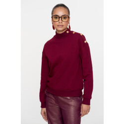 Geisha 52600-41 sweater with buttons at shoulder