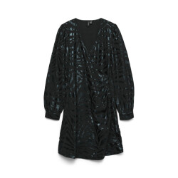 Vero Moda vmcarla foil l/s short wrap dress w 10335942 -
