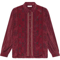 Maison Hotel Emilie blouse bordeaux