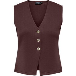 Only Onlnaomi s/l vest swt decadent chocolate/g