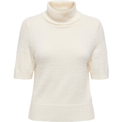 Only Onlpiumo ss highneck knt cloud dancer