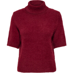 Only Onlpiumo ss highneck knt cabernet