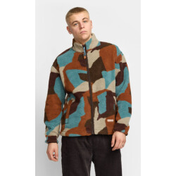 Revolution Printed teddy jacket brown