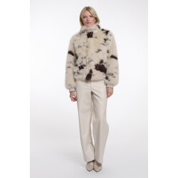 Rino & Pelle short fake fur jacket ambra.7002511 cow girl