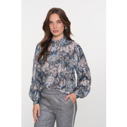 Geisha 53850-81 625 blouse blue/silver