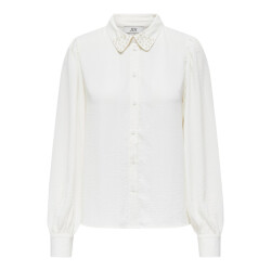 Jacqueline de Yong Jdyrachel life ls beaded shirt wvn ecru