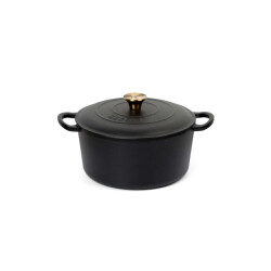 Buccan hamersley gietijzeren kookpan 26 cm rond -