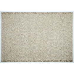 Velaar Outlet vloerkleed smyrna 100% wol effen beige platgeweven modern-