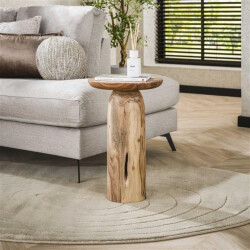 Hoyz bijzettafel river solid xl massief acacia naturel