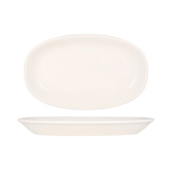 Bonna Serveerschaal gourmet porselein 29x17 cm set van 2