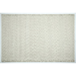 Velaar Outlet vloerkleed smyrna 100% wol effen creme platgeweven modern-