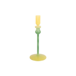 Present Time kandelaar duo colores medium retro green & soft yellow