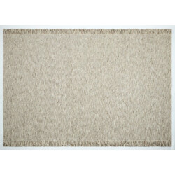 Velaar Outlet vloerkleed smyrna 100% wol effen beige platgeweven modern-