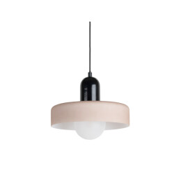 Leitmotiv hanglamp opaco grato black w. warm grey