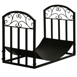 4goodz Outsunny brandhoutrek 60 kg draagvermogen 60,5 x 36 x 46,5 cm -