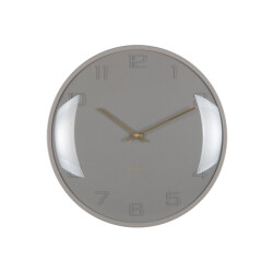 Karlsson wandklok fuerte dome clay grey- Ø30,5cm