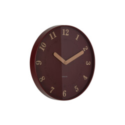 Karlsson wandklok amena bordeaux- Ø40cm